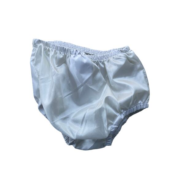 RARE EDITIONS, SIZE 6-9 MONTHS WHITE EMBELLISHED DRESS, 2PC - Picture 6 of 9